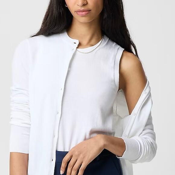 J.Crew Factory Sweater Shell White Size Small NWT - Picture 1 of 8